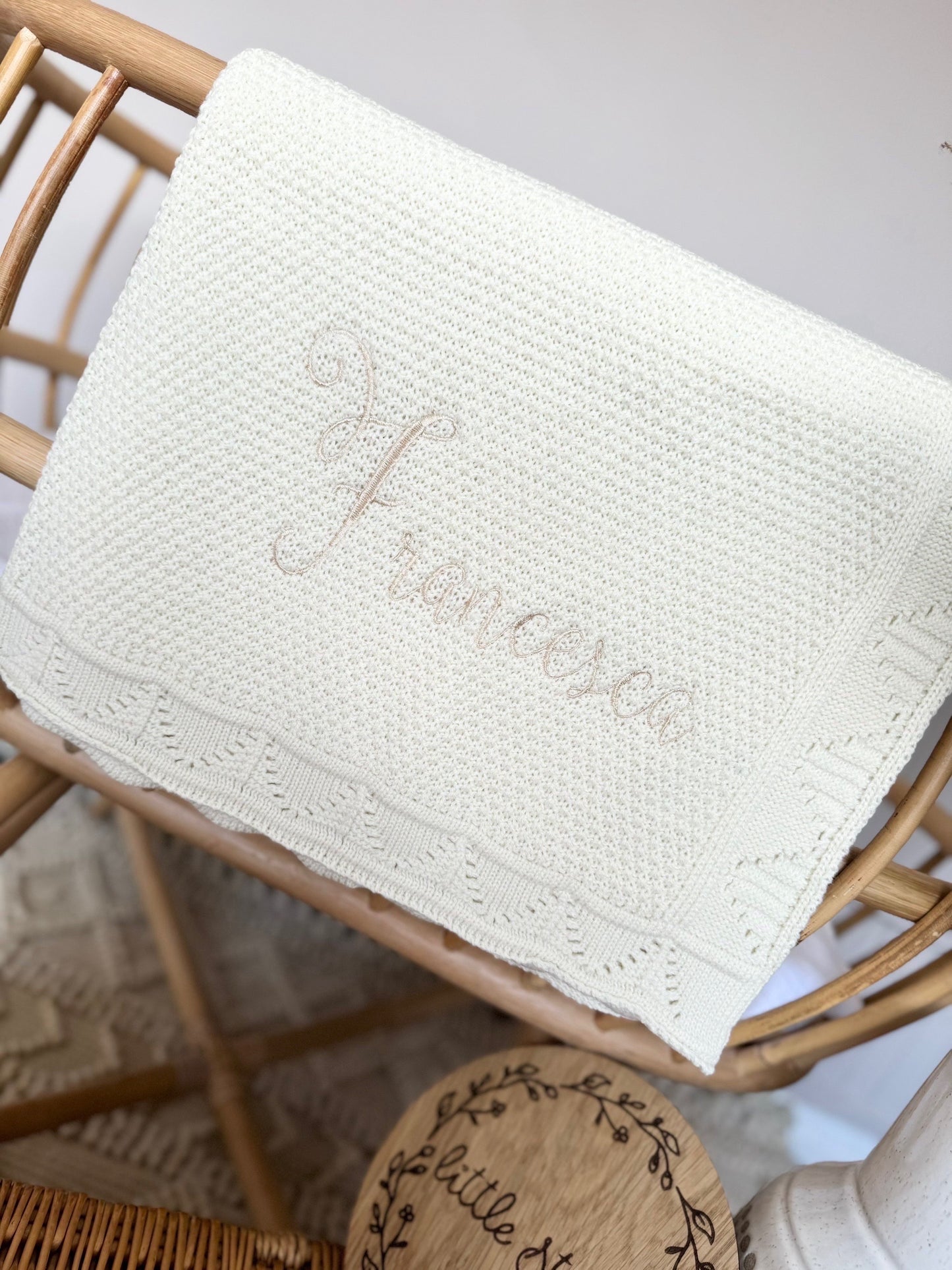 Scallop edge blanket - plain name