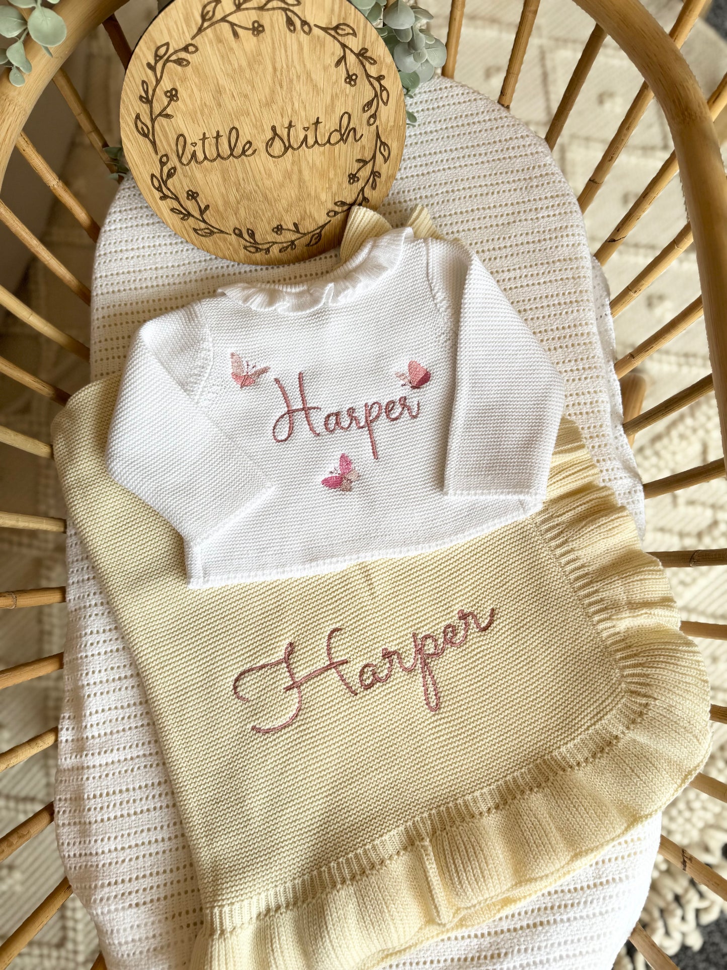 Butterfly name cardigan