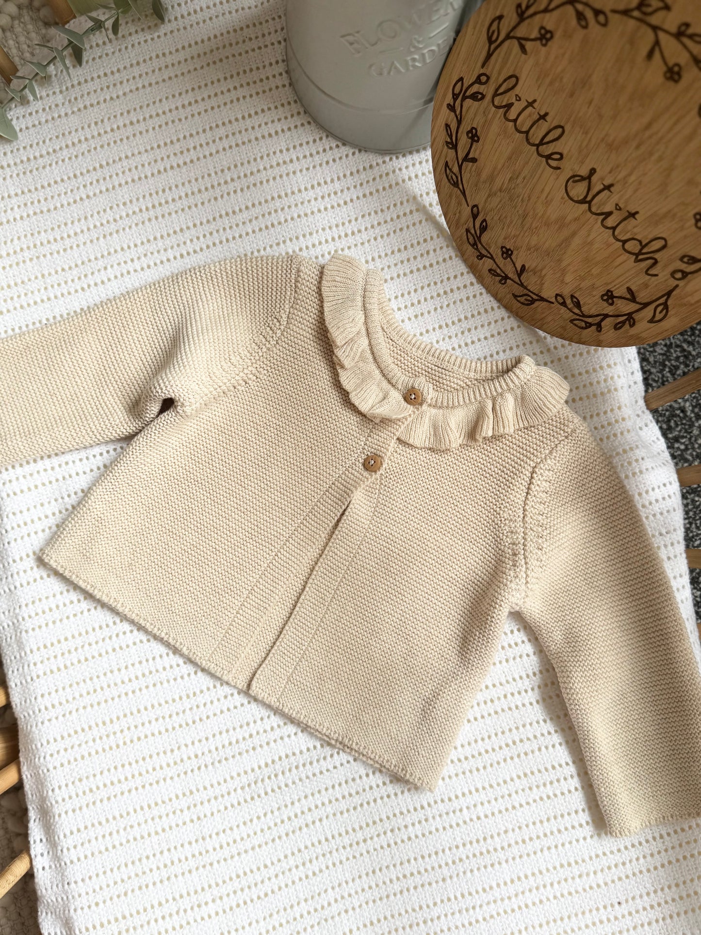 My first Christmas cardigan