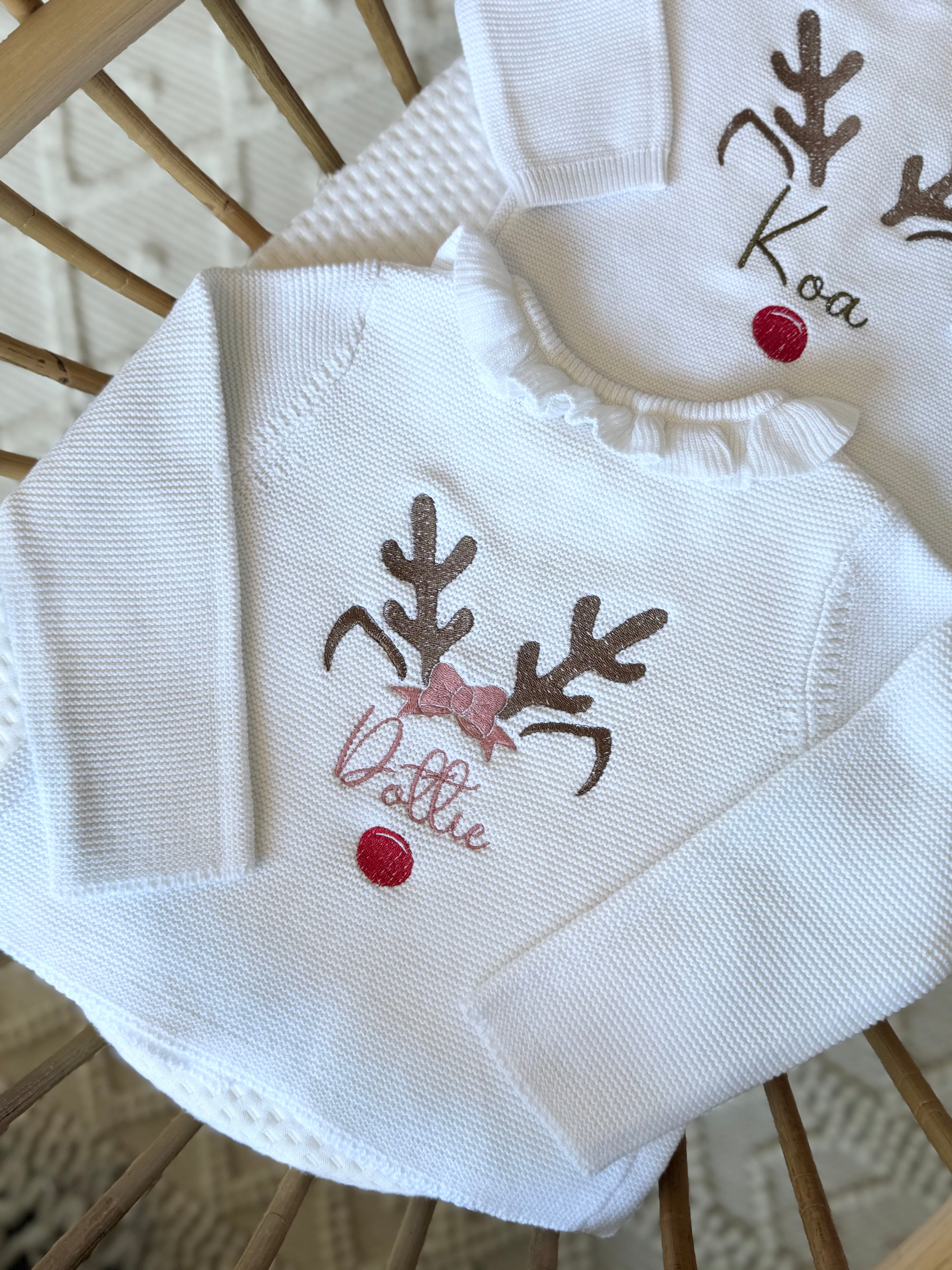 Reindeer Christmas cardigan