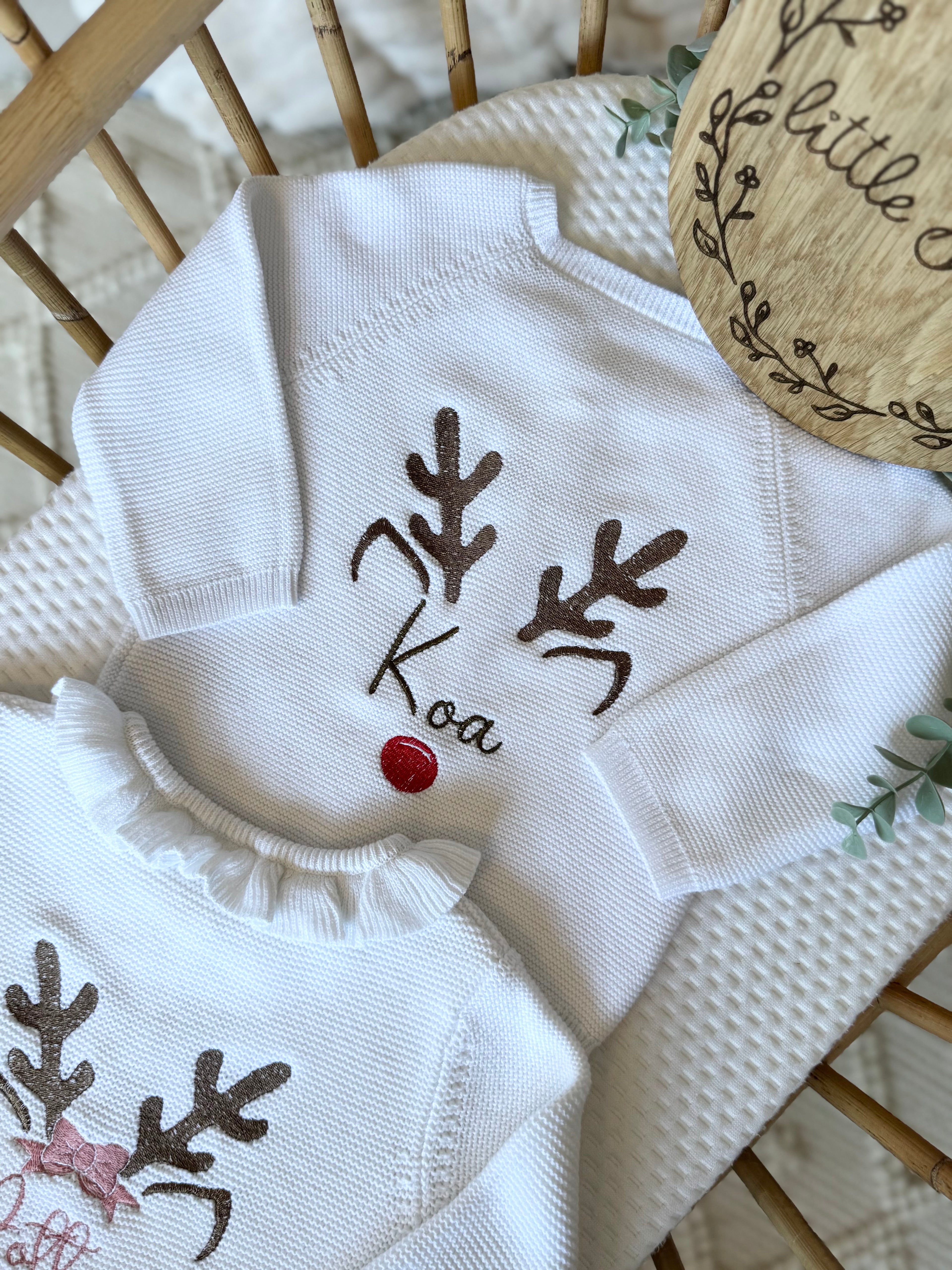 Reindeer Christmas cardigan