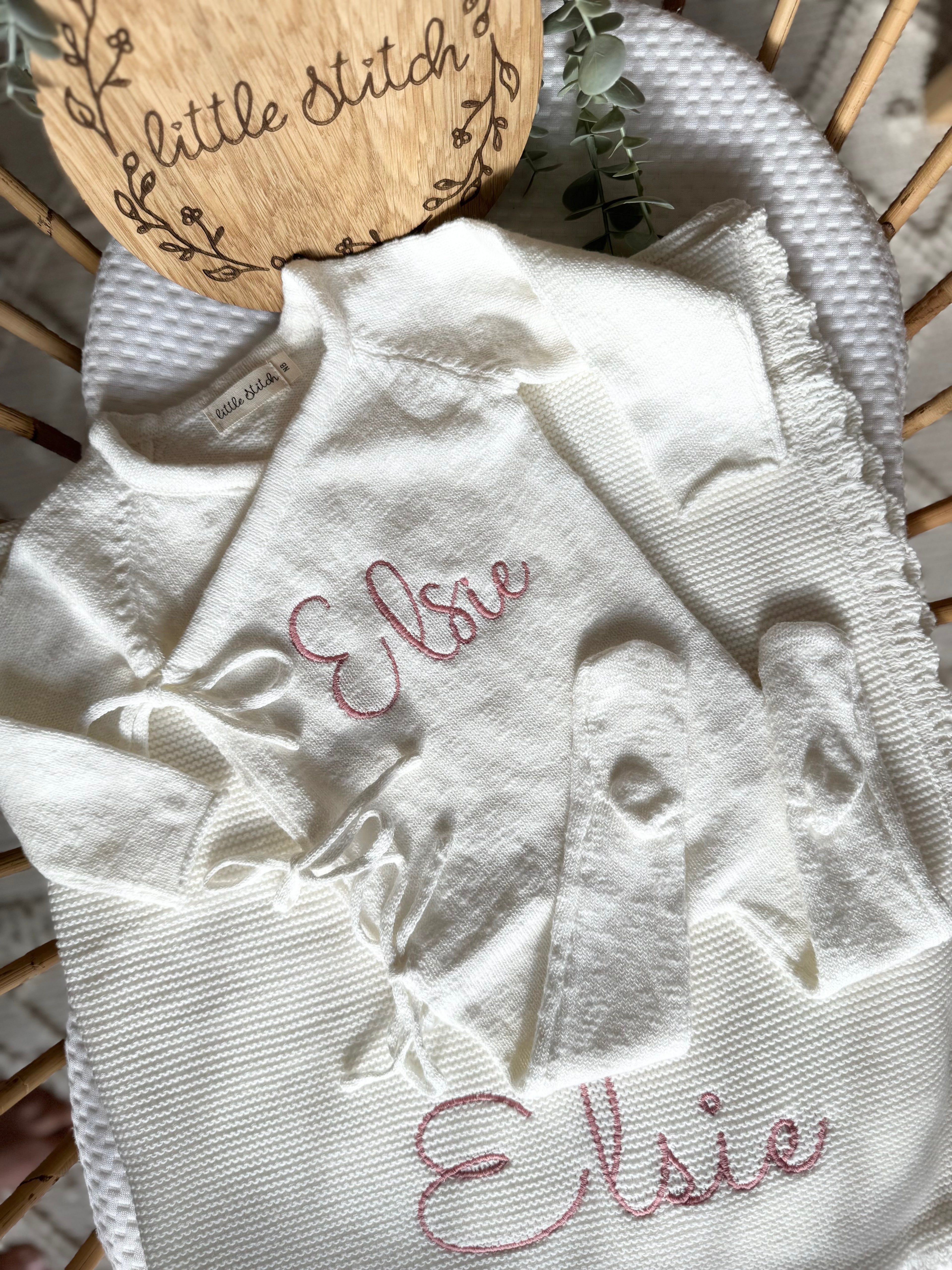 Cotton wrap babygrow - plain name