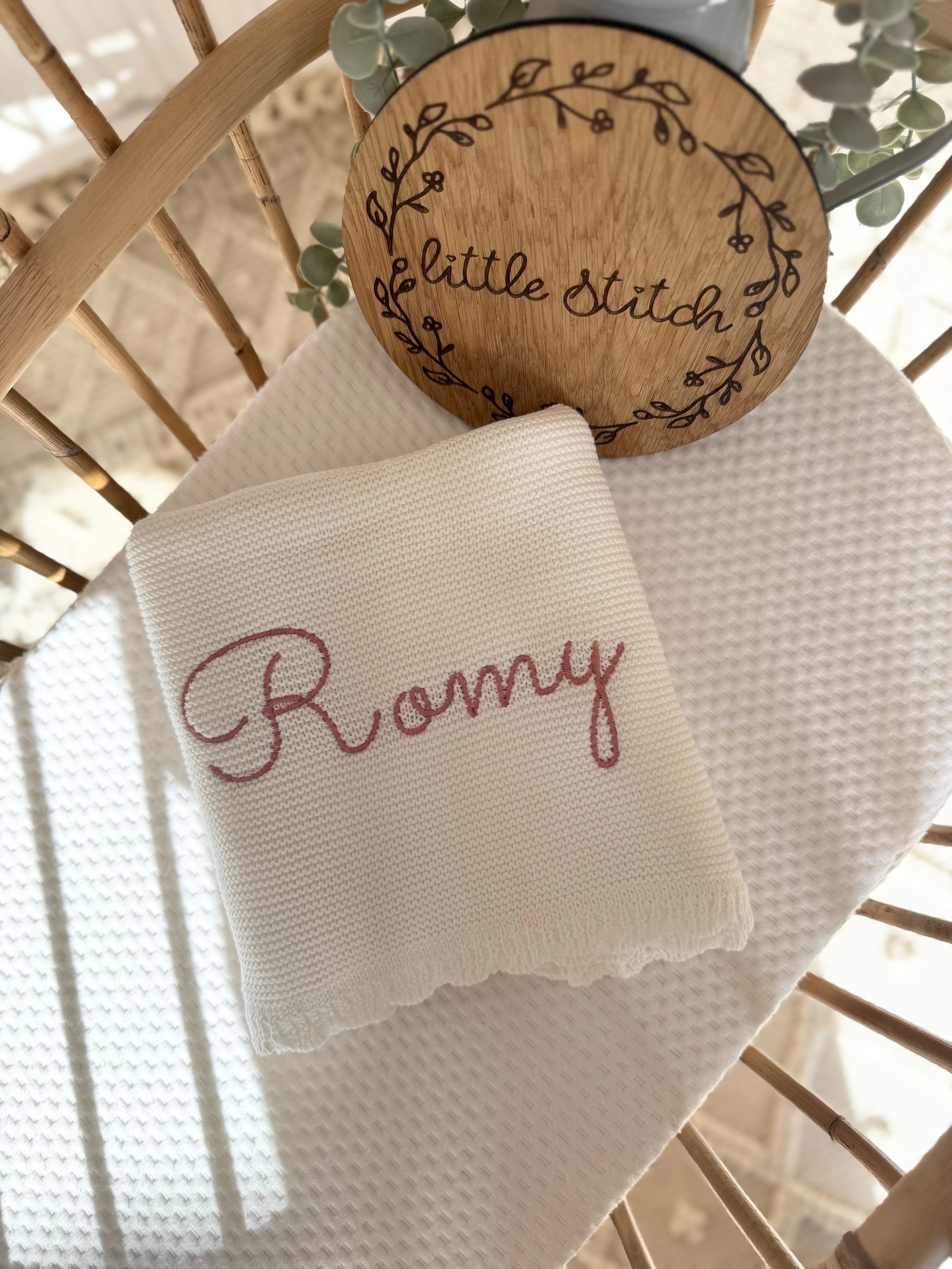 Small scallop edge blanket - plain name