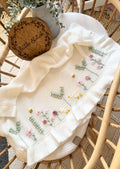 Wildflower and duck theme blanket (NO NAME INCLUDED - add the extra listing for a name)