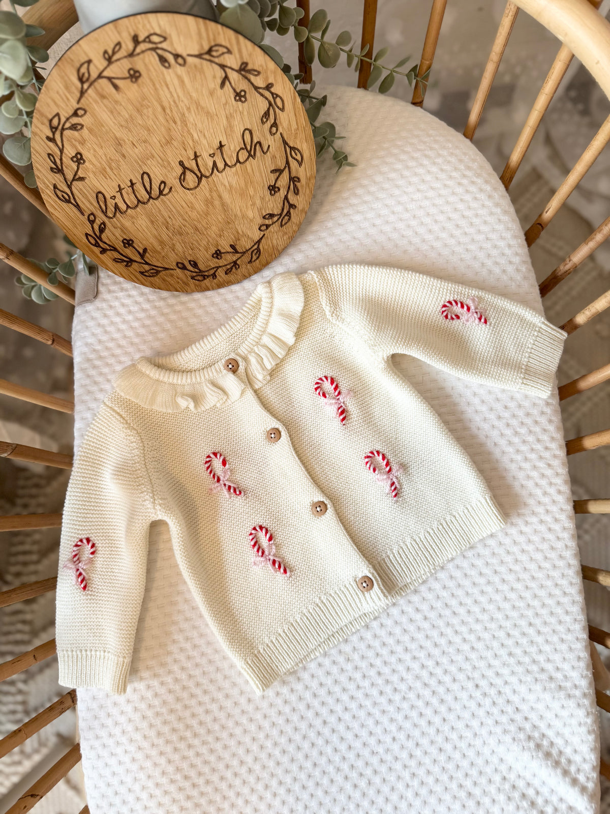Candy cane cardigan