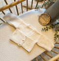 0-3m white handknitted cardigan