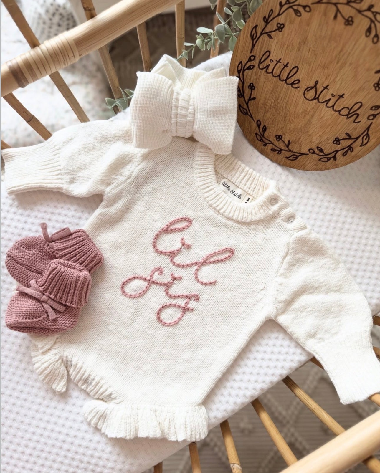 Ready to post - Lil sis romper 0-3m