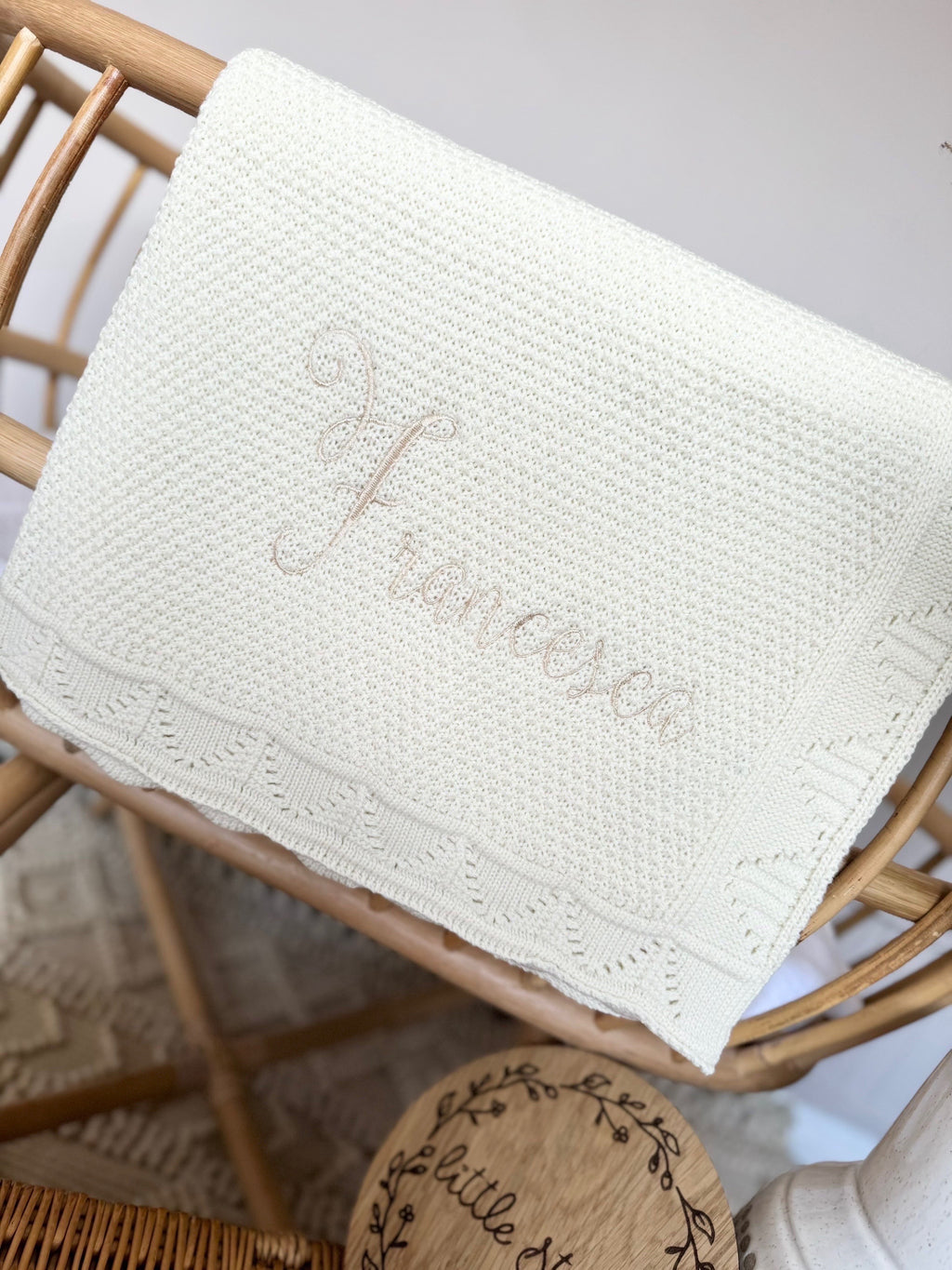 Scallop edge blanket - plain name