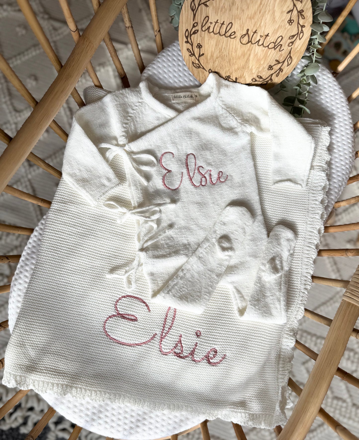 Small scallop edge blanket - plain name