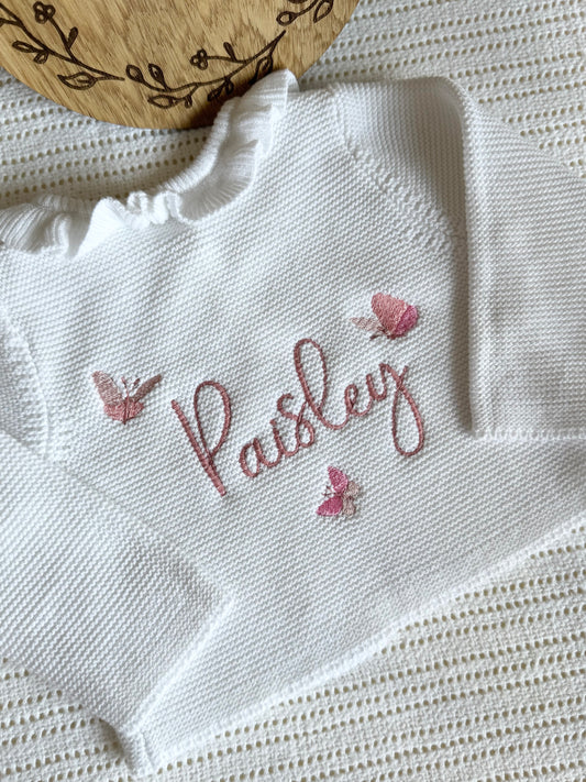 Butterfly name cardigan
