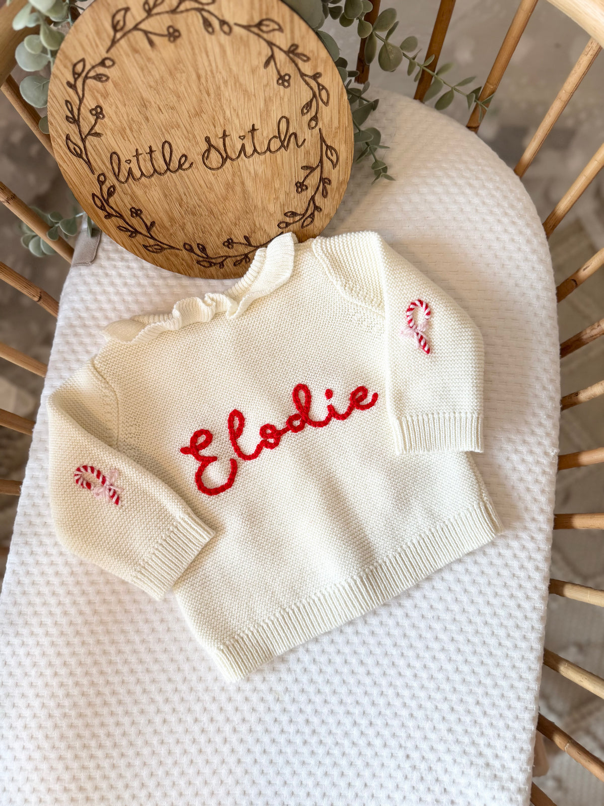 Candy cane cardigan