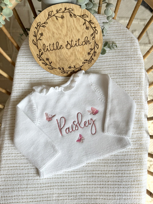 Butterfly name cardigan