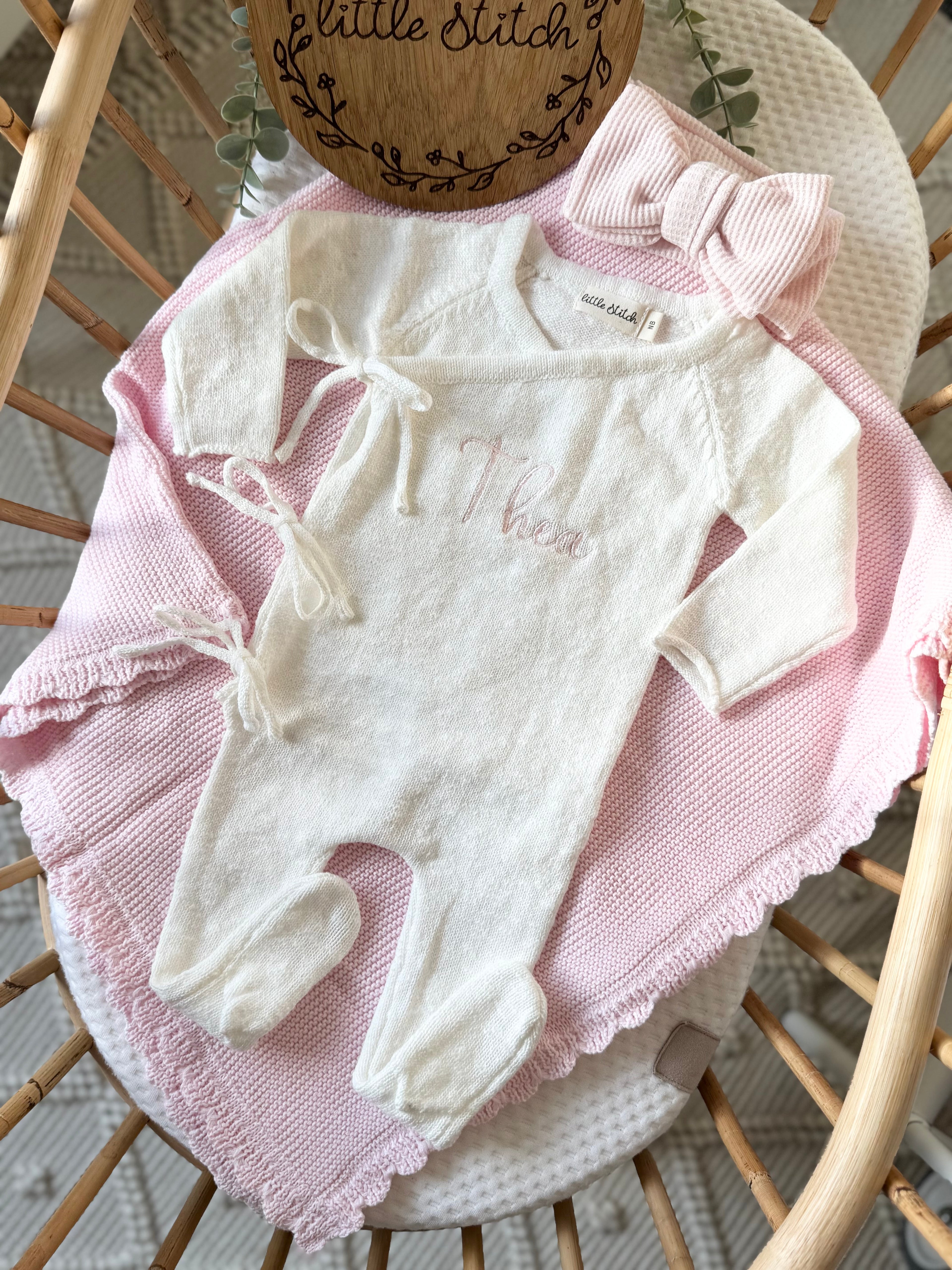 Small scallop edge blanket - plain name