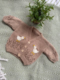 Handknitted 0-3m - (no name included add the name add on extra)