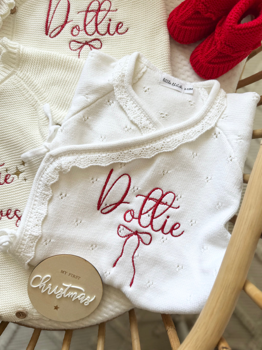 Name and bow design all in one