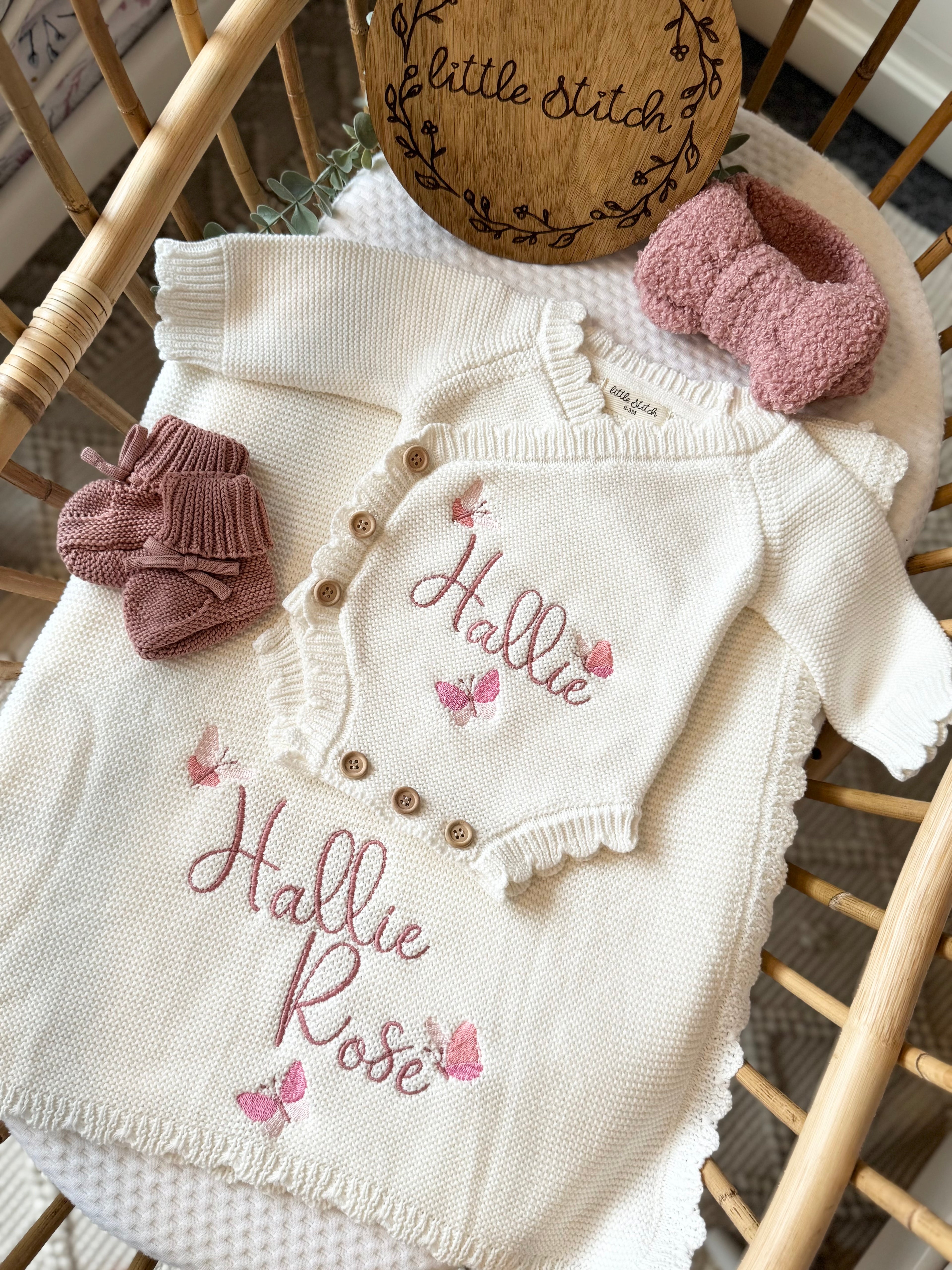 Butterfly design blanket