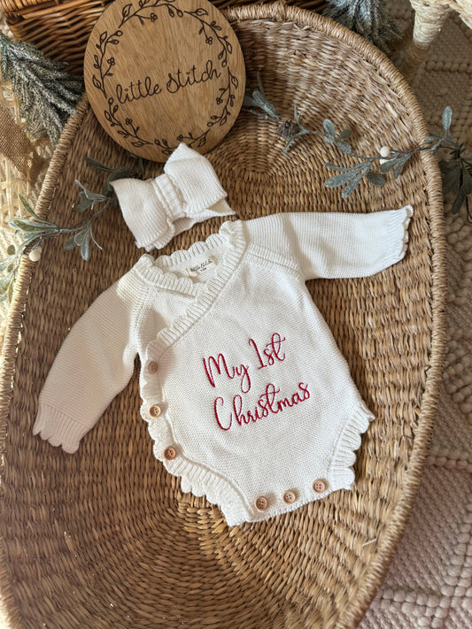 My first Christmas romper