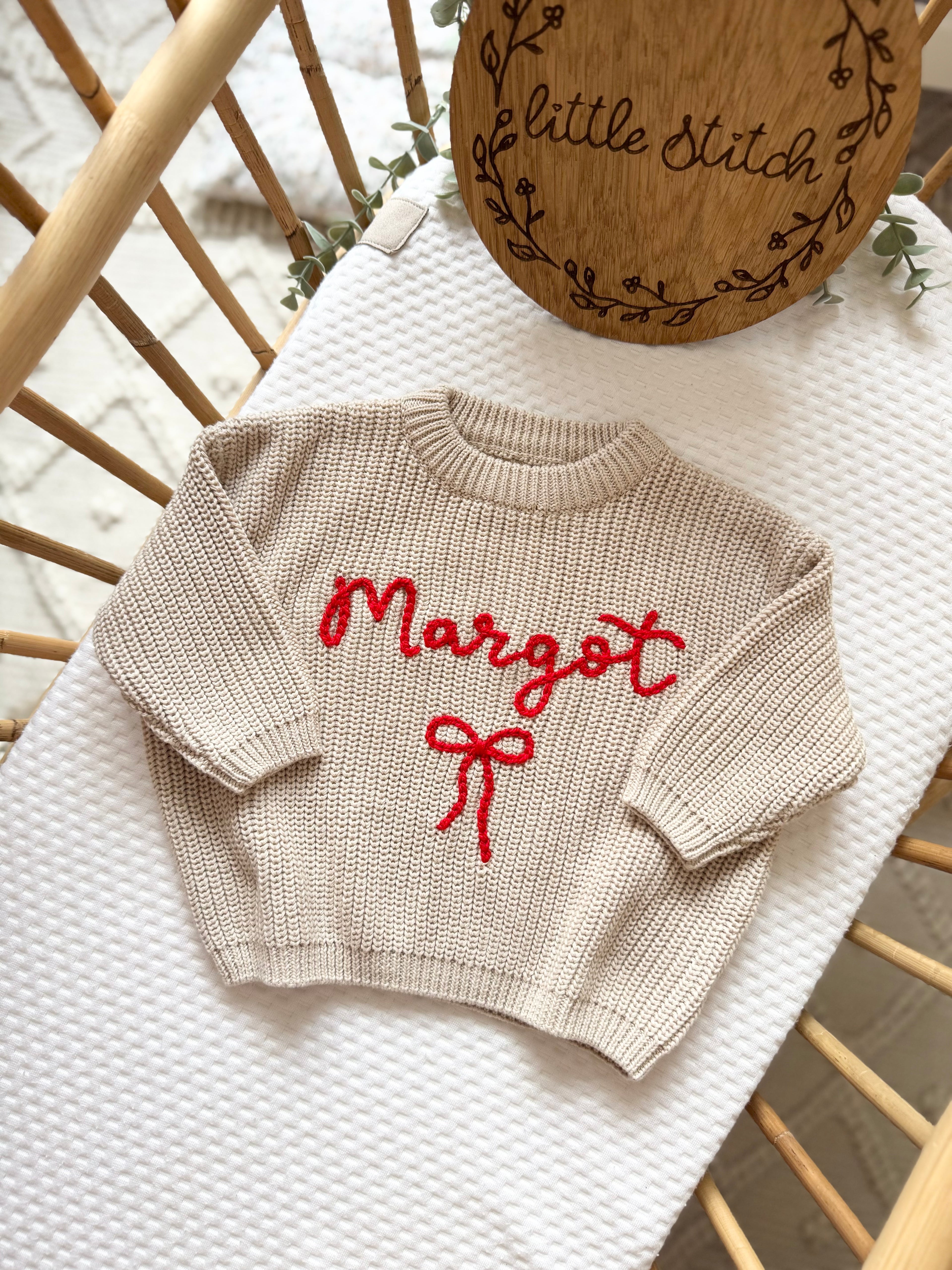 Name and bow jumper- 1 single name