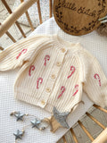 Candy cane cardigan - includes 1 single name