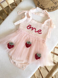 Strawberry dress 9-12m