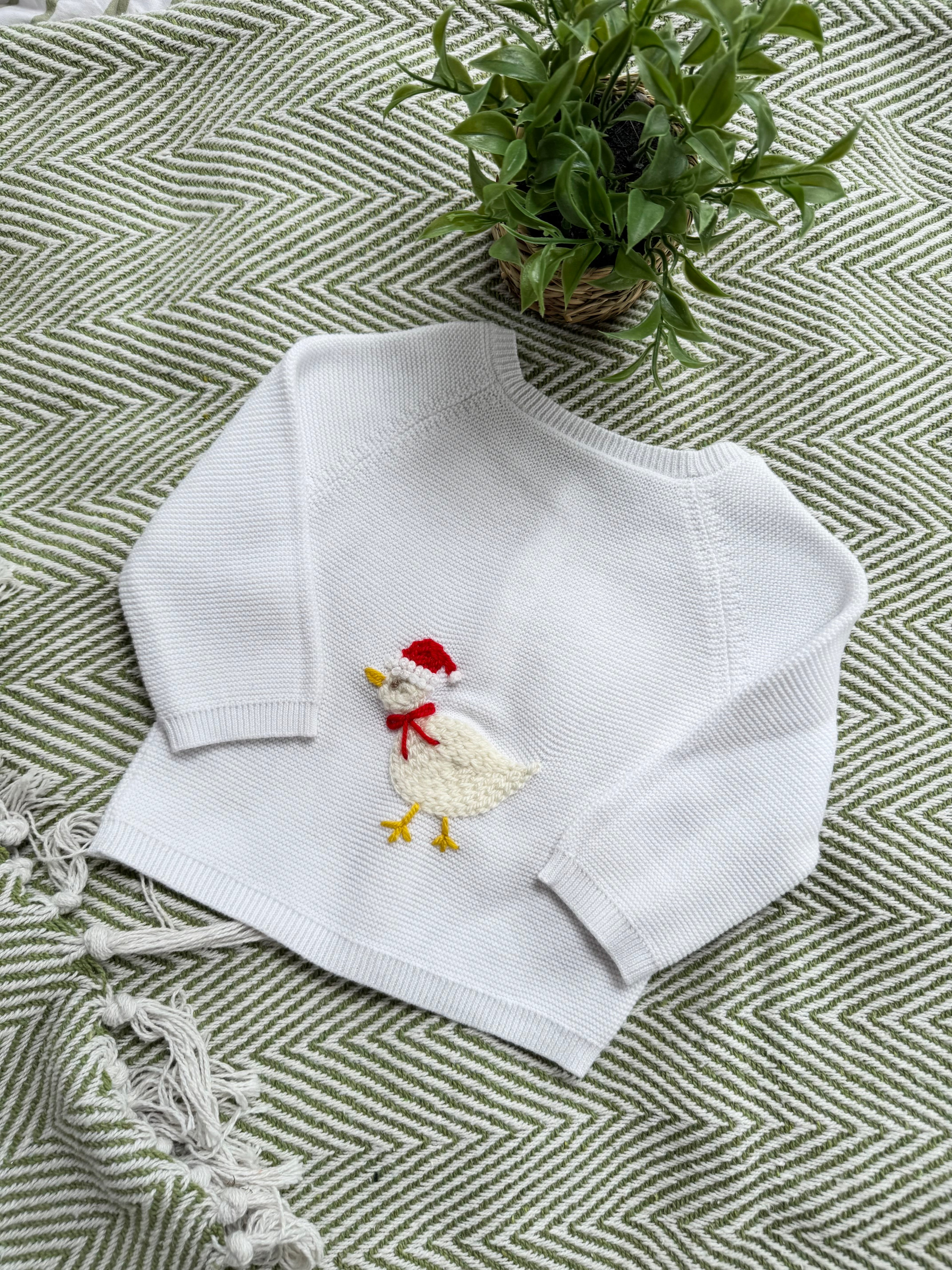 Christmas cardigan 3-6m - add name to notes