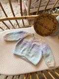 Pastel 3-6m handknitted cardigan