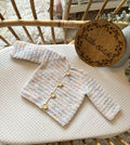 Pastel 3-6m handknitted cardigan