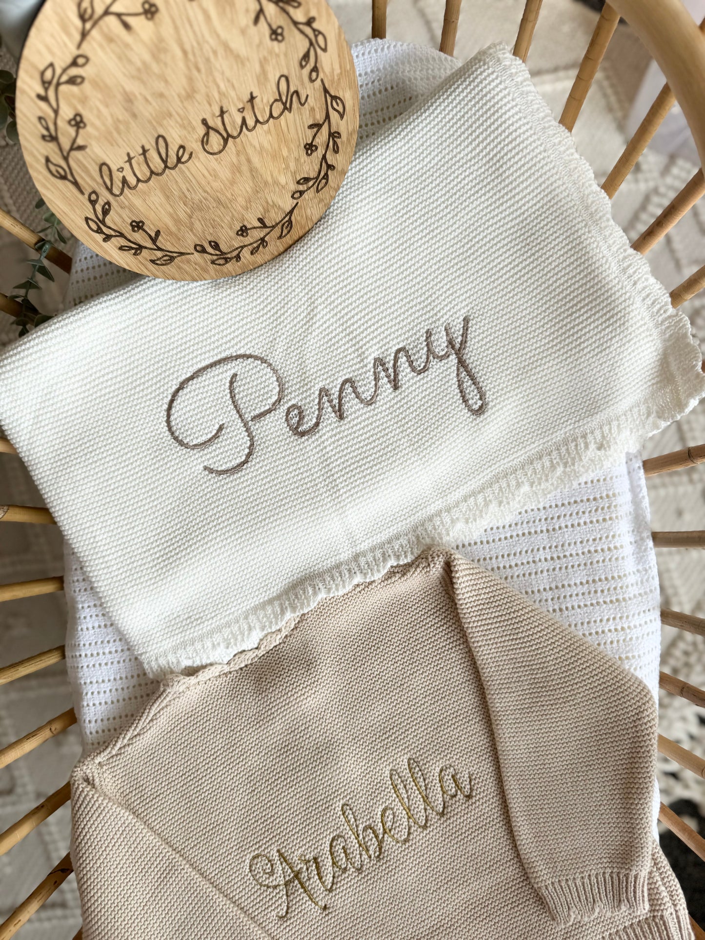 Small scallop edge blanket - plain name