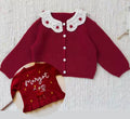 Christmas fairy design cardigan - older girls