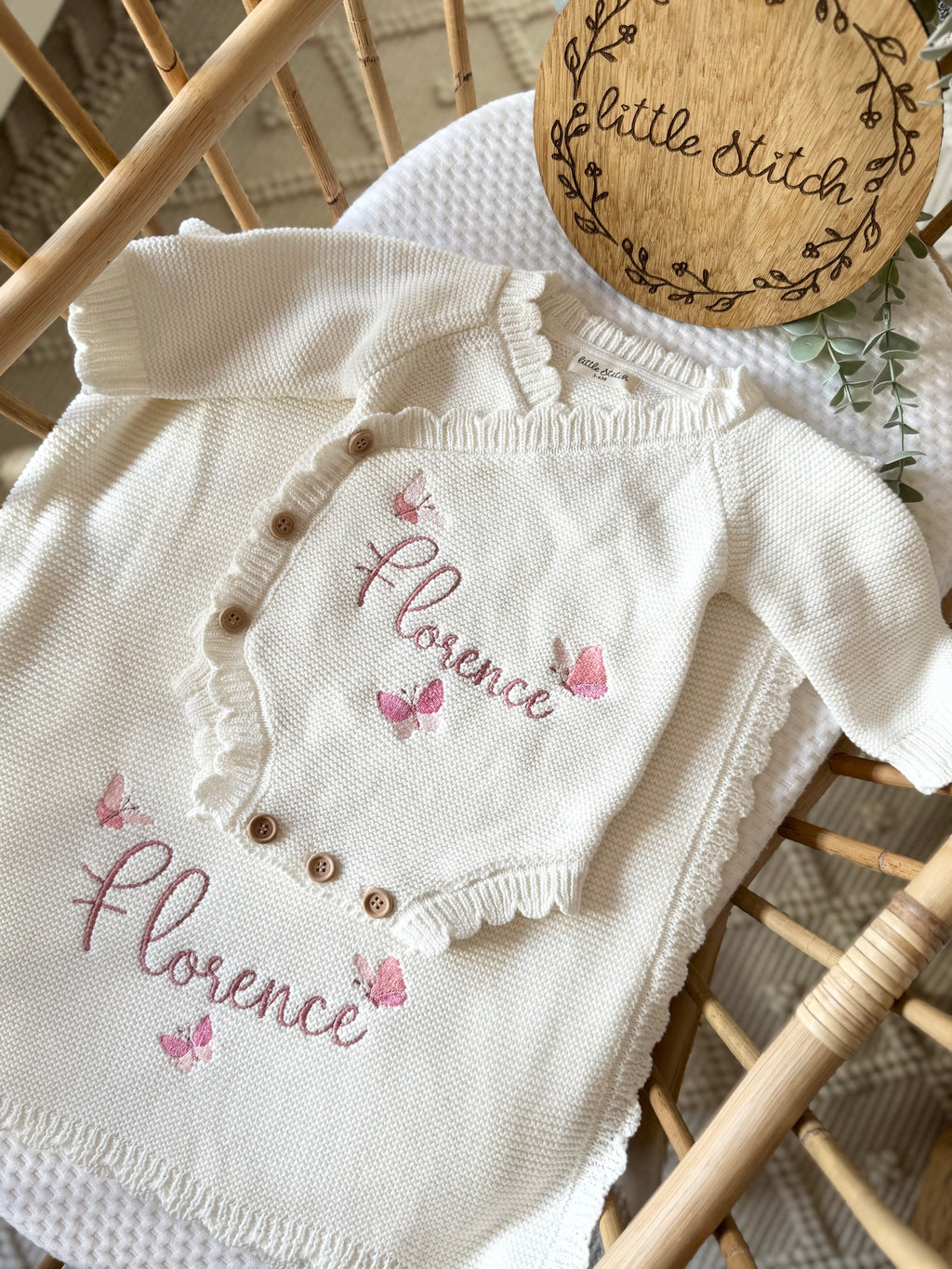 Butterfly design romper.