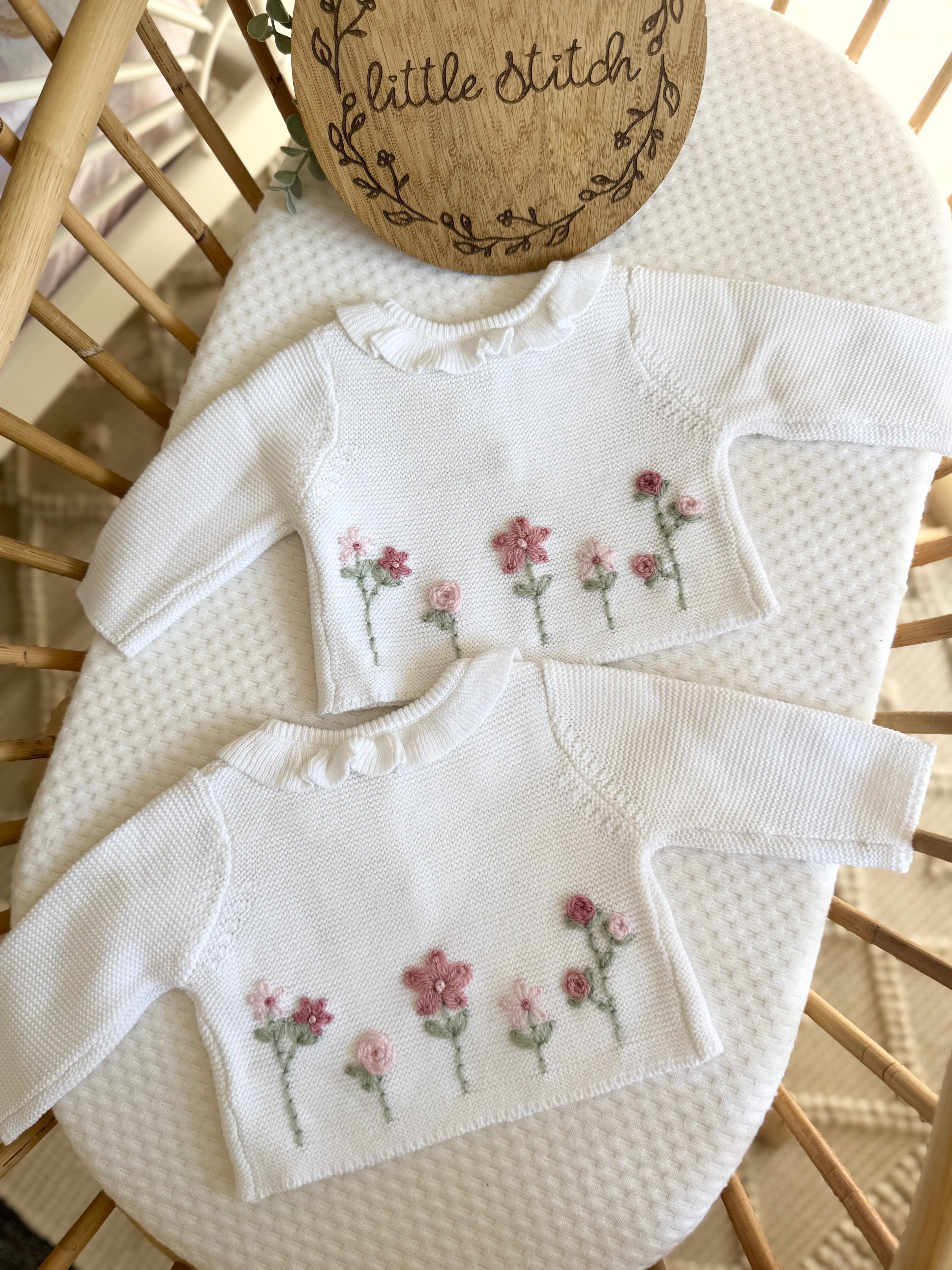 Wildflower cardigan (name included) size 1m
