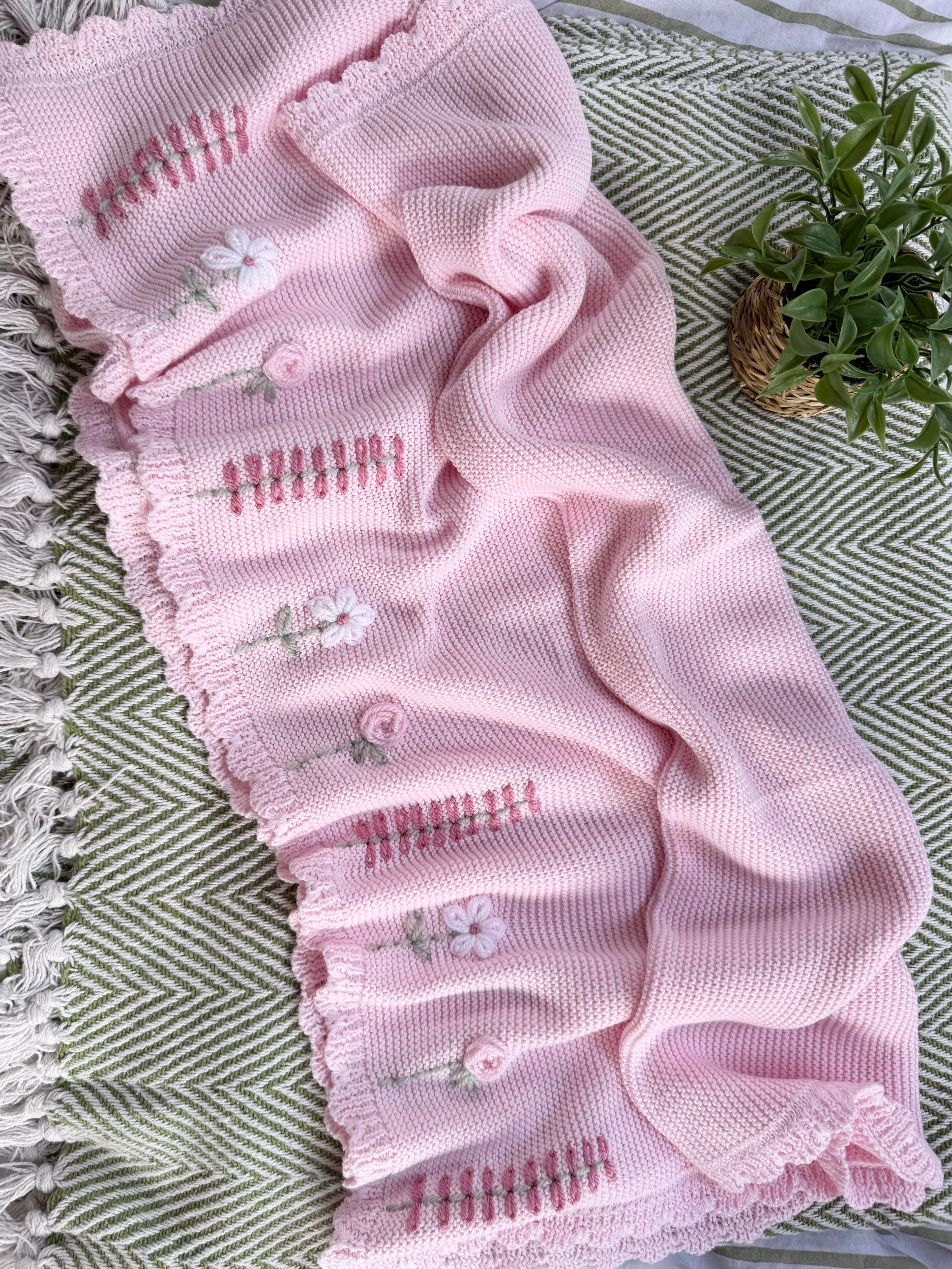 Pink blanket (no name included add the name add on extra)