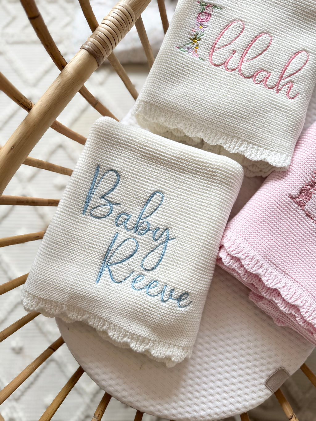 Baby surname blanket