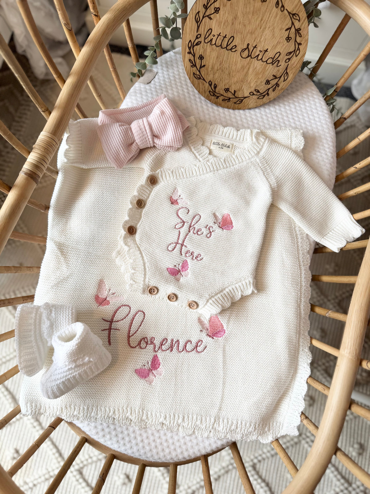 Butterfly design romper.
