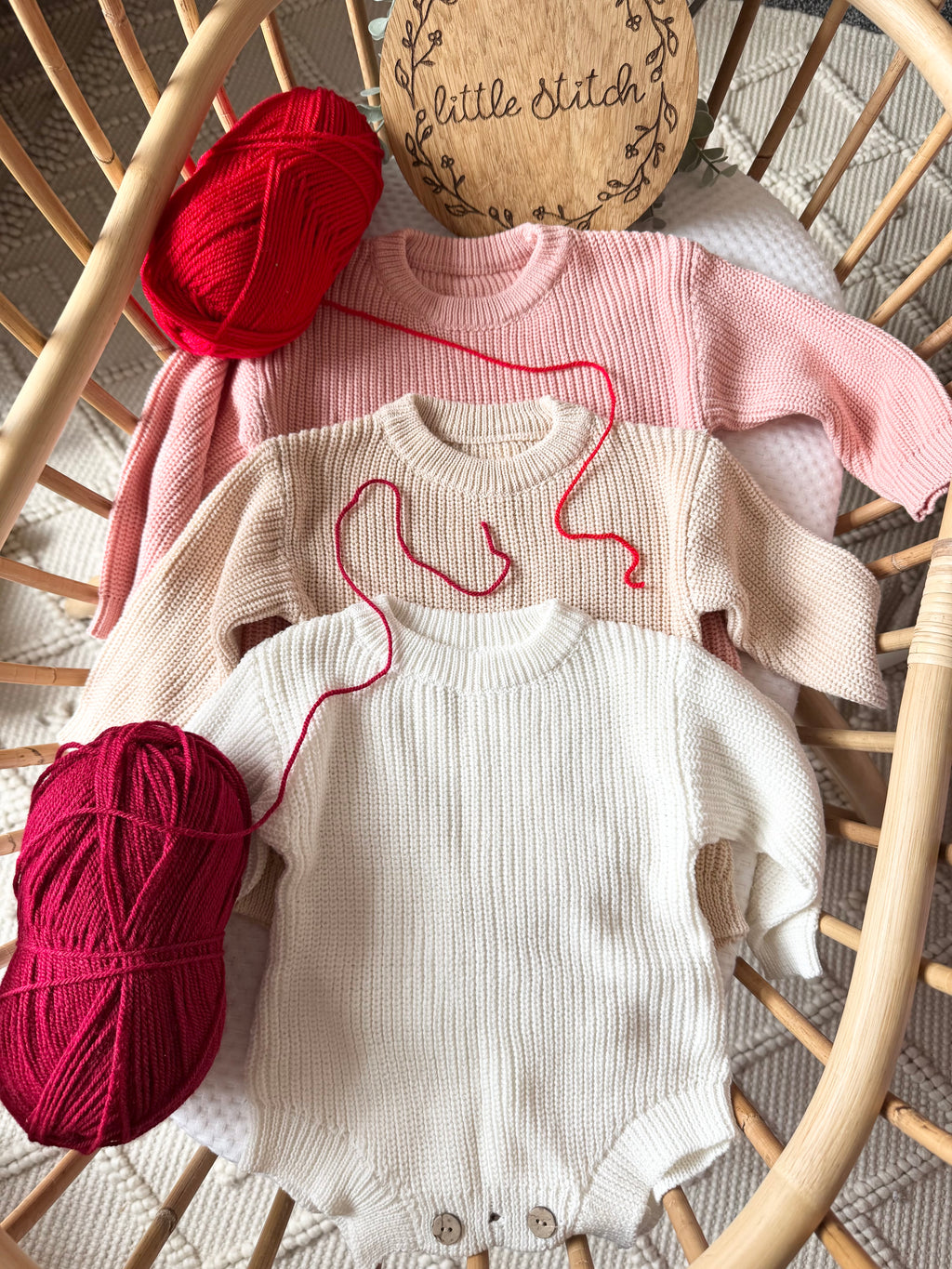 Rompers - 1 single name included - add to notes the name and red or Burgandy wool - (decals can be added separately)