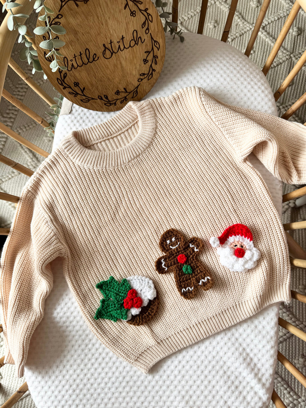 NAME ONLY jumper - includes 1 name - option to add a decal/ Christmas duck separately