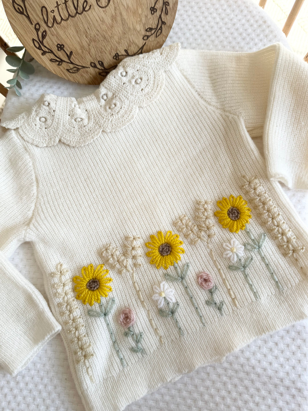 Sunflower cardigan - 18-24m includes a name
