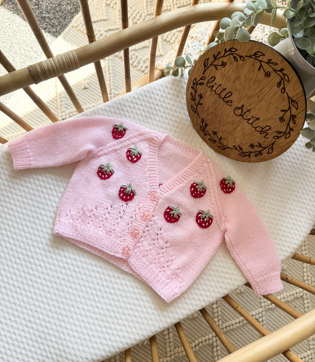 Berry sweet cardigan - 3-6m