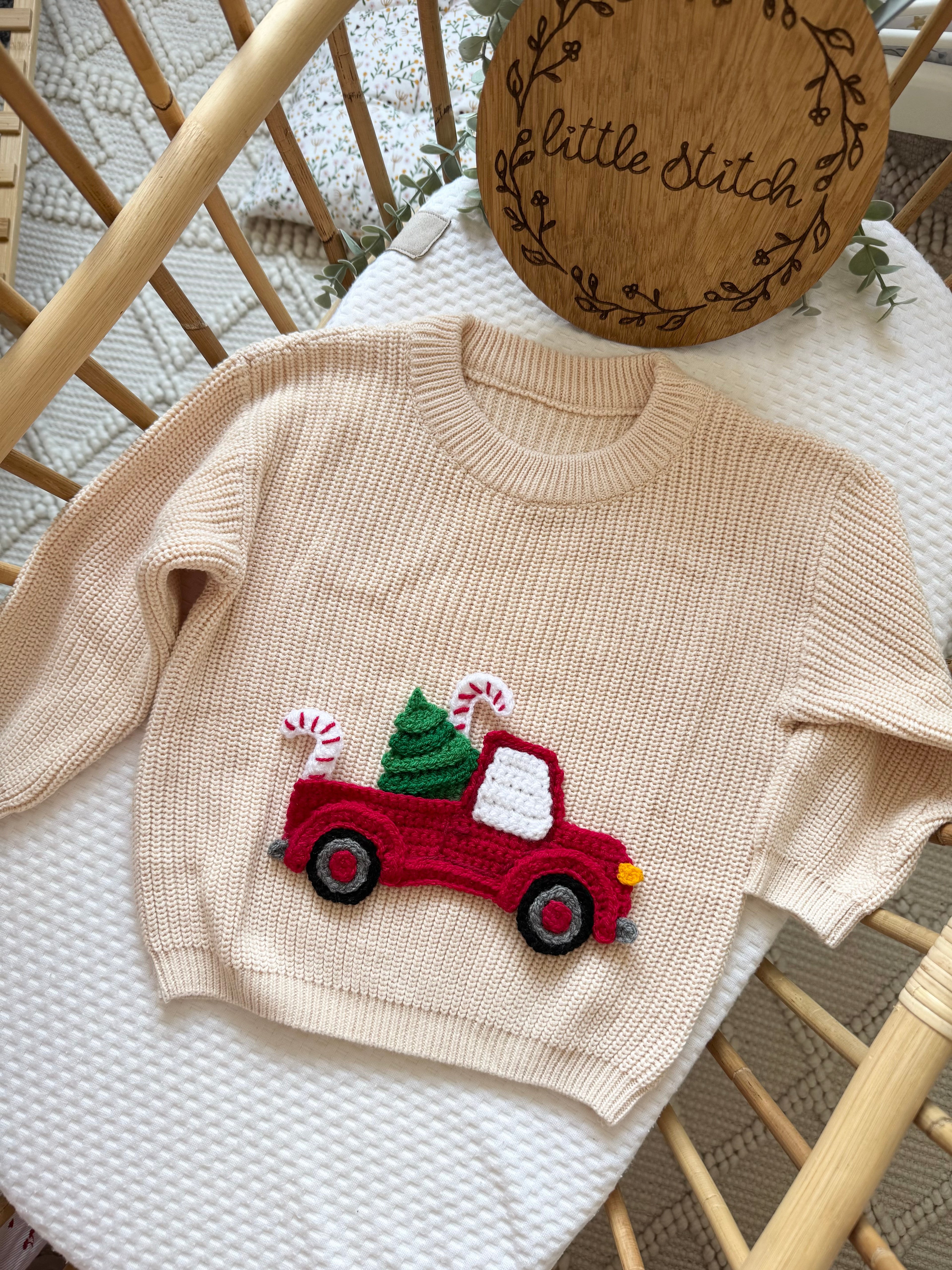 Christmas truck and 1 single name jumper (red for the name)