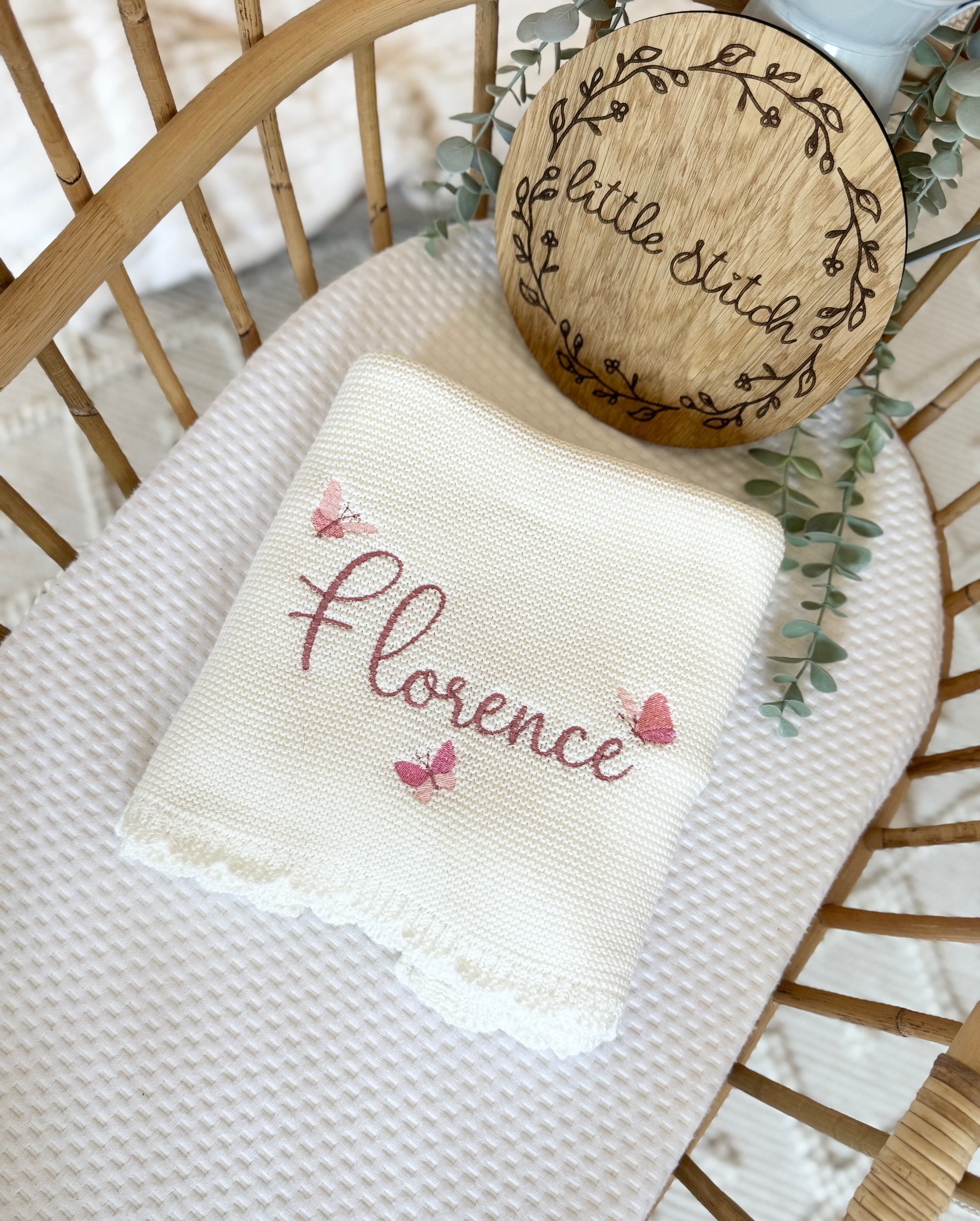 Butterfly design blanket