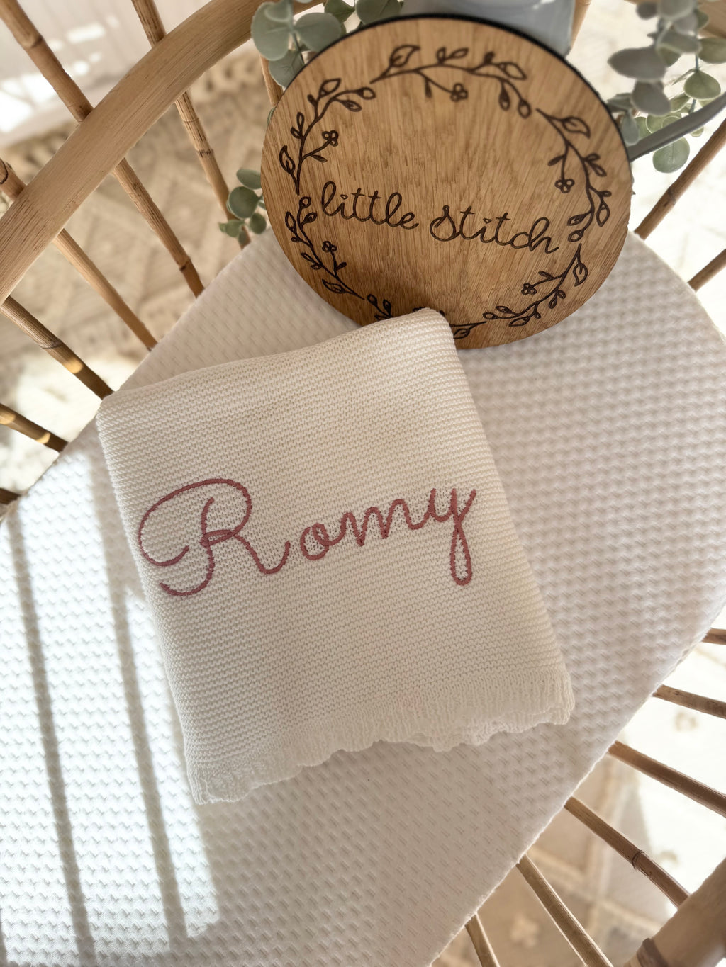 Small scallop edge blanket - plain name