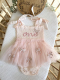 Pink bow dress 12-18m