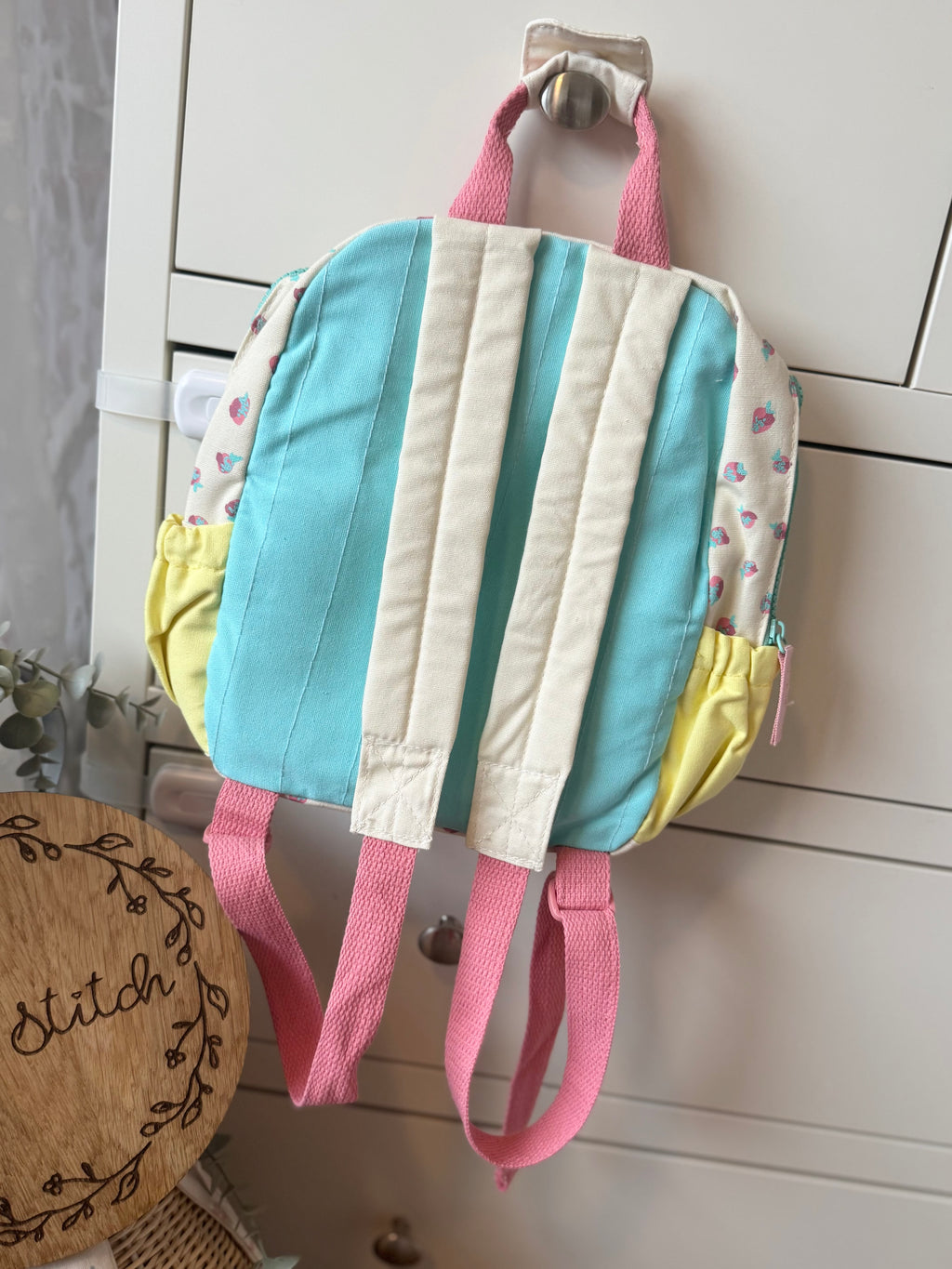 Strawberry back pack.