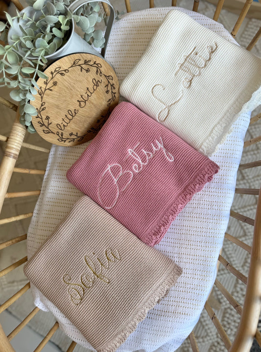 Small scallop edge blanket - plain name